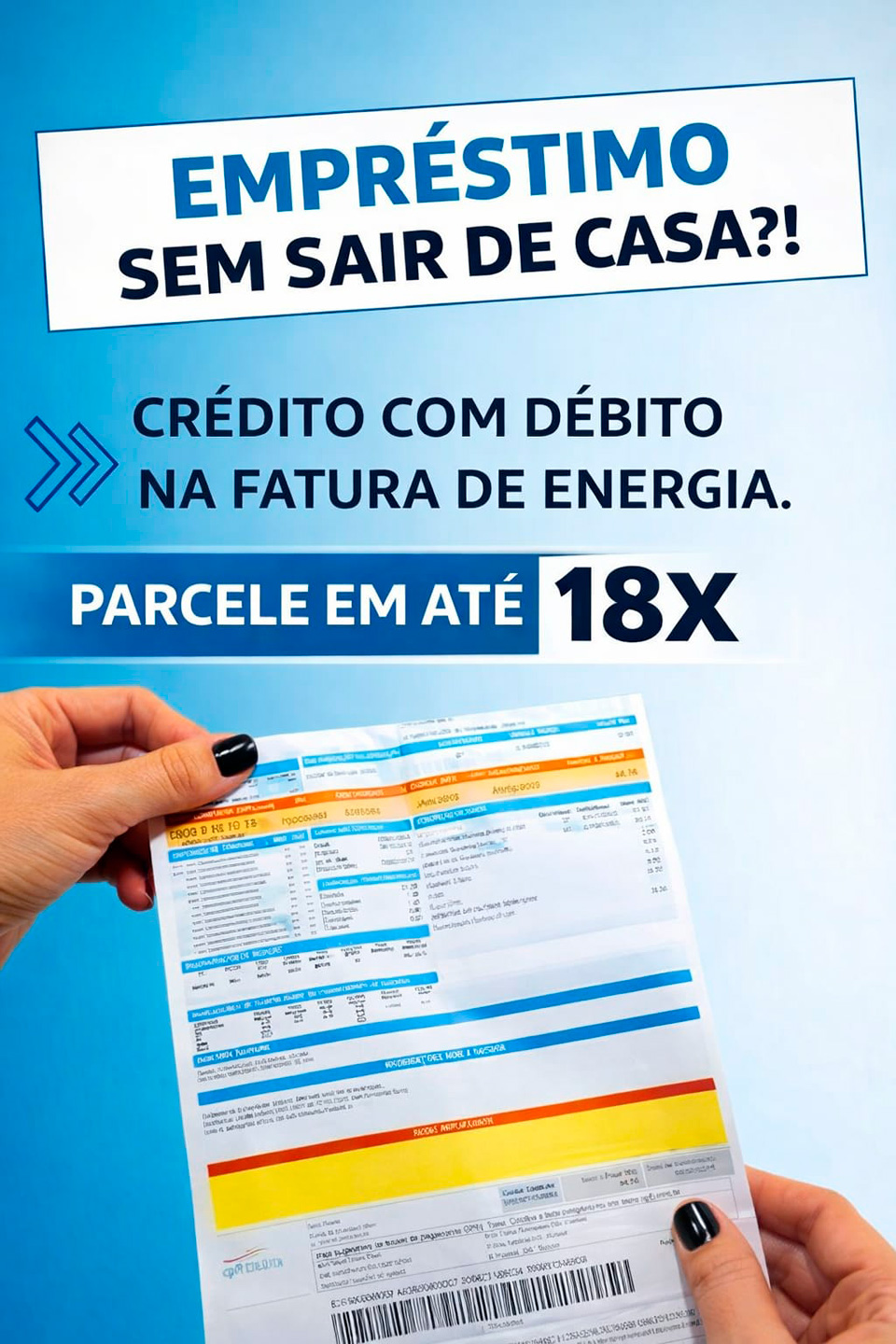 Empréstimo na conta de energia parcelado — Rei da Maquininha Sorocaba